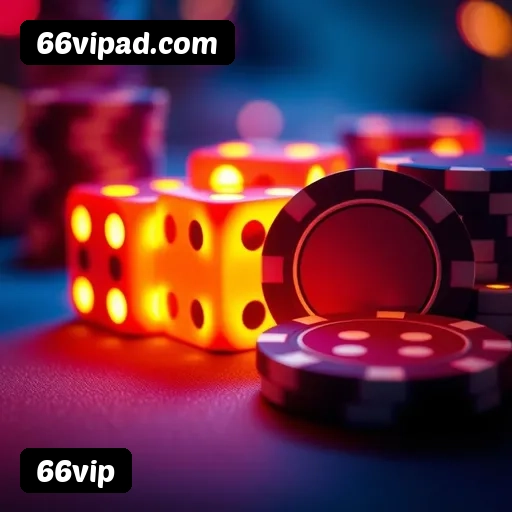 App 66vip para iOS e Android — interface mobile, login biométrico e PIX integrado
